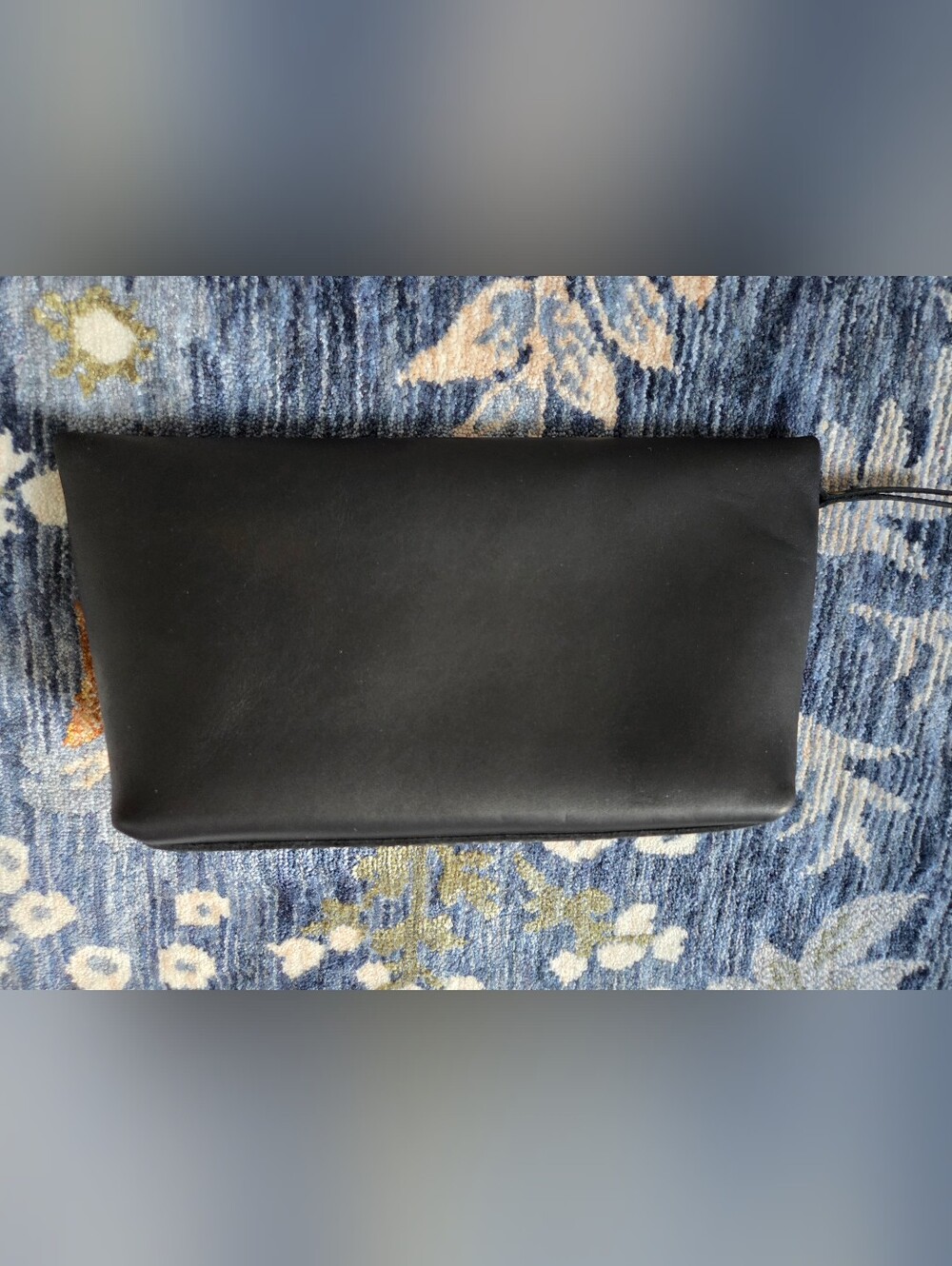 Portland Leather Makeup bag large black - Picture 3 of 4